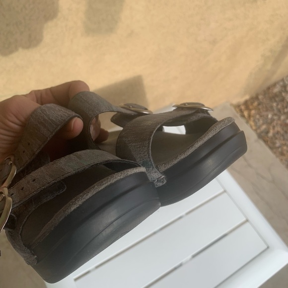 Dansko grey blue iridescent leather slip on clog size 5.5-6 (European 36) - Picture 13 of 14